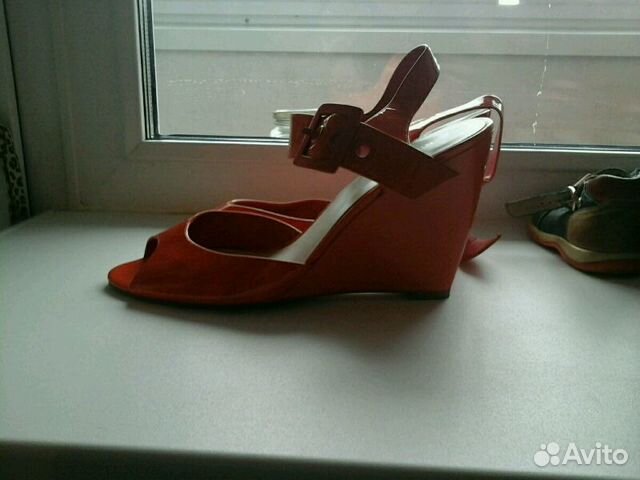 Оранжевые босоножки 40-41р Оранжевые босоножки 40-41р