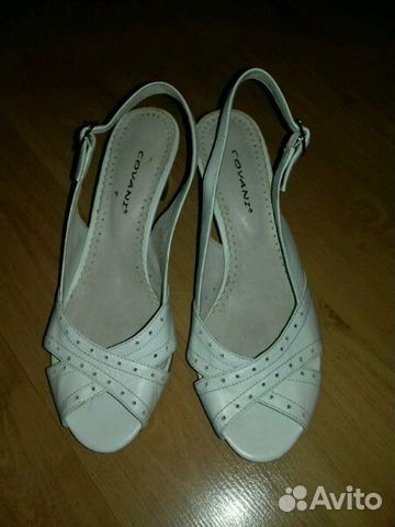 Босоножки белые нат.кожа. 36 р