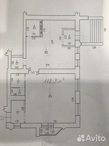 Помещение свободного назначения, 112.3 м²