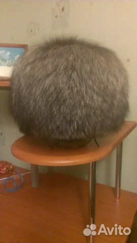 Шапка меховая чернобурка.Новая,р.57