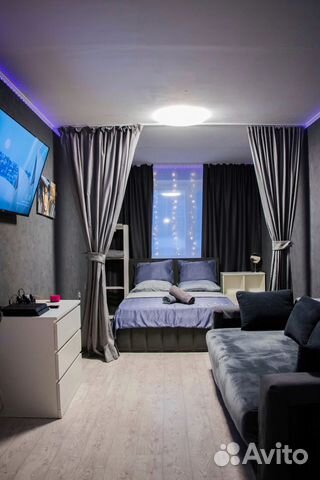 

1-к. квартира, 45,5 м², 2 кровати