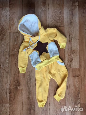 Тёпленький костюм на девочку р.86-98