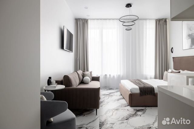 

Квартира-студия, 36 м², 2 кровати