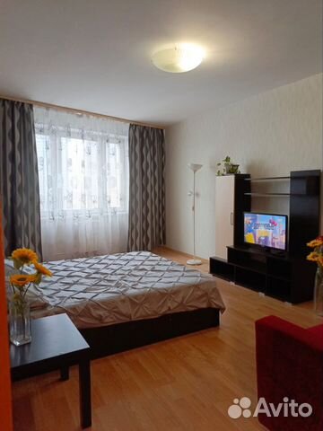 

1-к. квартира, 42 м², 3 кровати