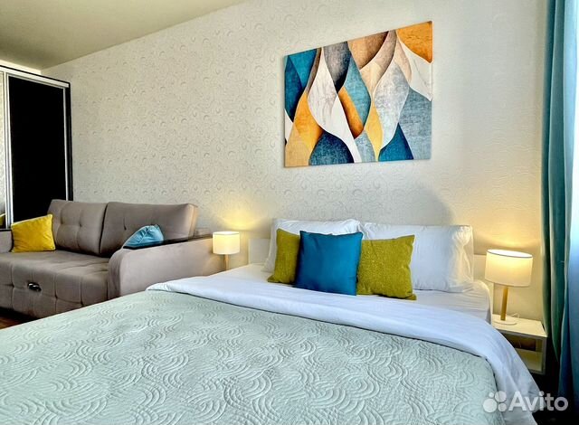 

1-к. квартира, 45 м², 2 кровати