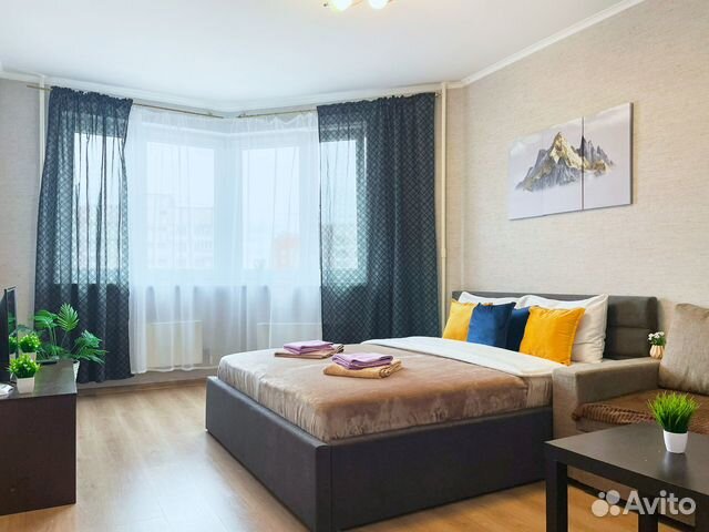 

1-к. квартира, 45 м², 2 кровати
