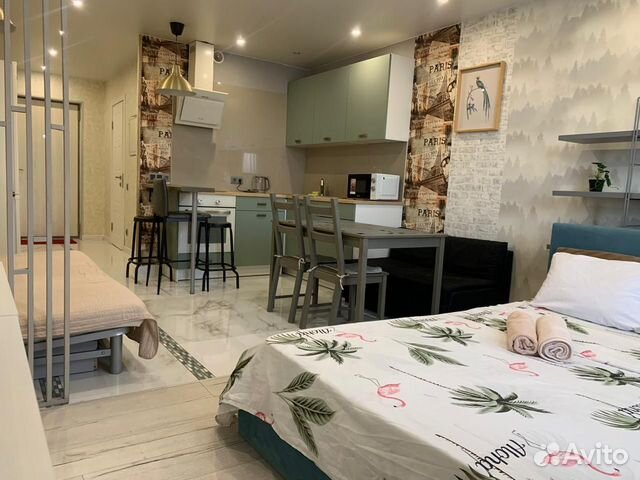 

Квартира-студия, 30 м², 2 кровати