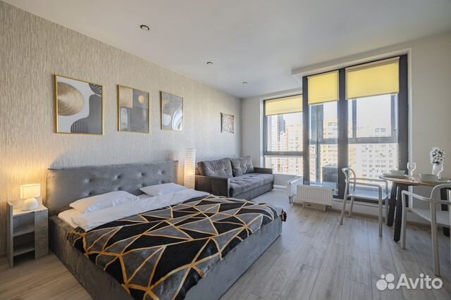 

Квартира-студия, 35 м², 2 кровати