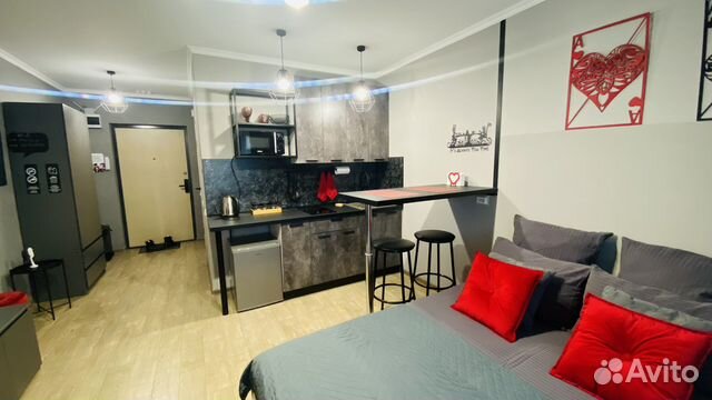 

Квартира-студия, 26 м², 2 кровати