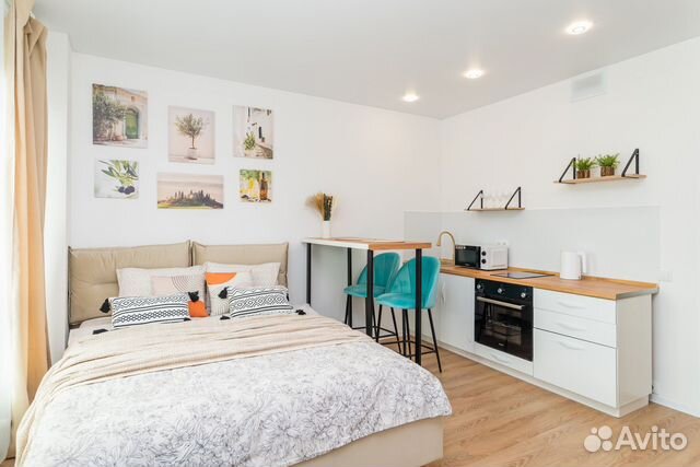 

Квартира-студия, 26 м², 2 кровати