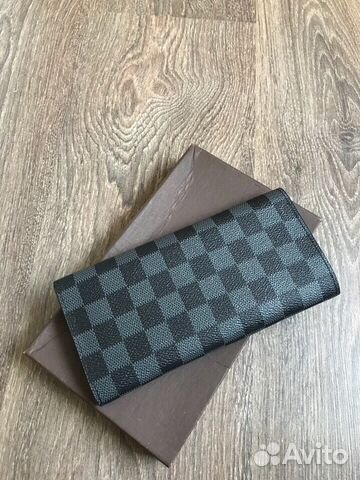 Кошелёк Louis Vuitton Emilie серая шашка Кошелёк Louis Vuitton Emilie серая шашка