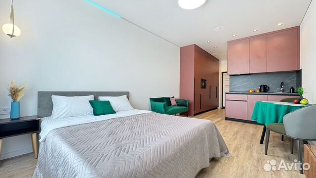 

Квартира-студия, 30 м², 1 кровать