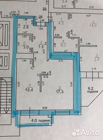 1-к квартира, 47.1 м², 15/20 эт.