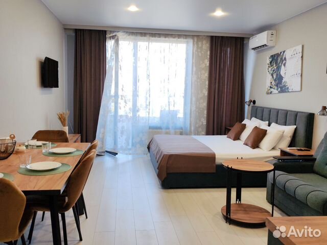 

Квартира-студия, 35 м², 2 кровати
