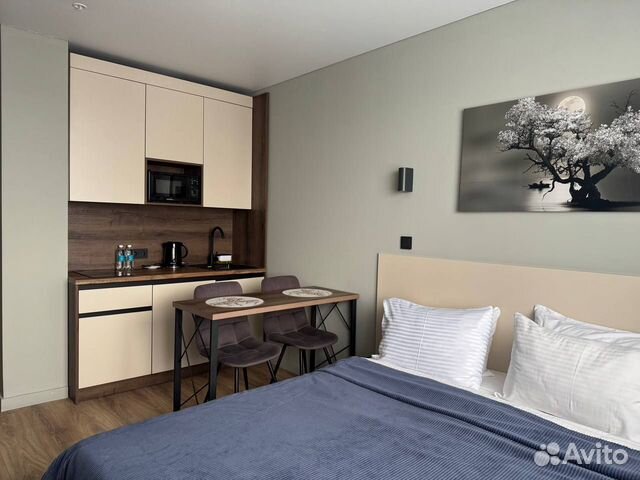

Квартира-студия в апарт-отеле, 21 м², 2 кровати