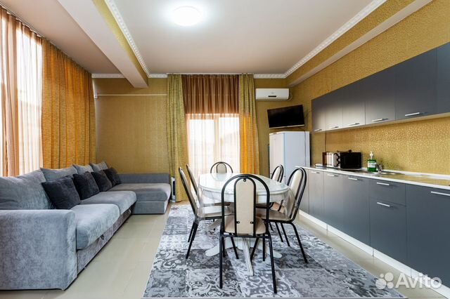 

1-к. квартира, 55 м², 3 кровати