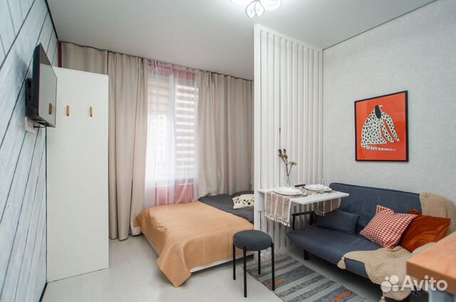 

Квартира-студия, 26 м², 2 кровати