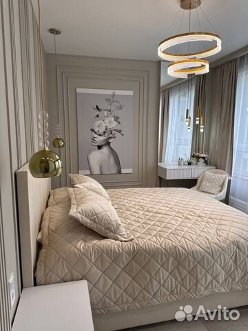 

1-к. квартира, 46 м², 2 кровати