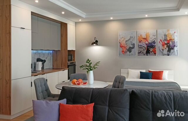 

Квартира-студия, 40 м², 2 кровати