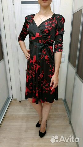 Шелковое вечернее платье р-р 44-46