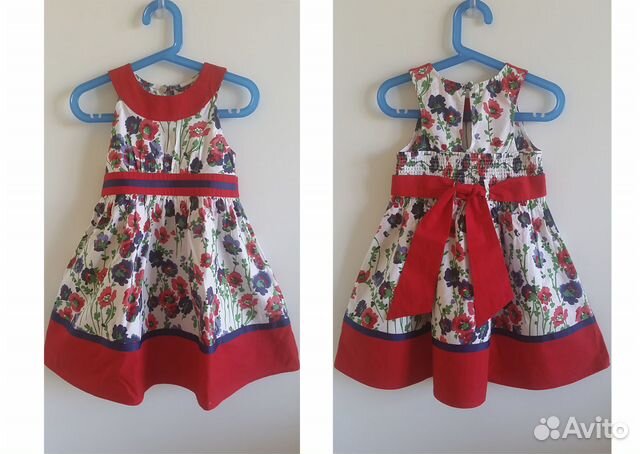 Платье для девочки Bluezoo, на 4г (новое) Платье для девочки Bluezoo, на 4г (новое)