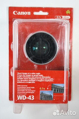 Широкоугольный конвертер (линза) Canon WD-43