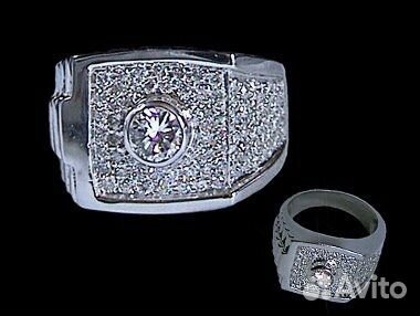 Золотая печатка с бриллиантами мужское Золотая печатка с бриллиантами мужское
