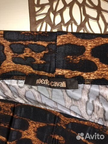 Леопардовая юбка в пол Roberto Cavalli