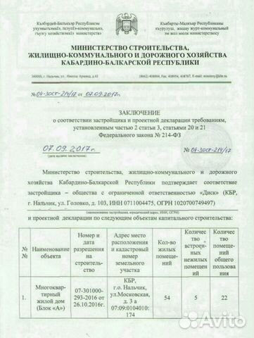 2-к квартира, 62.3 м², 6/9 эт.