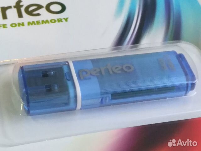 Флэшка USB 2.0 64gb PF-C13N064 голубая