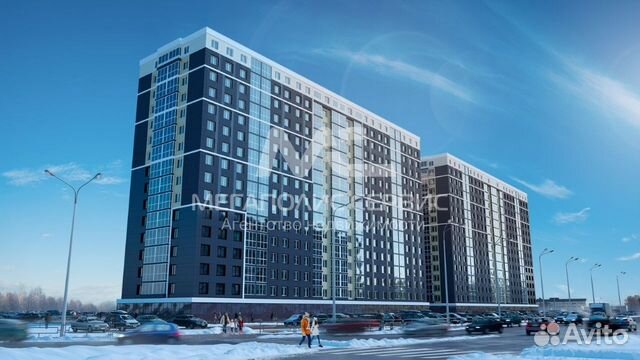 2-к квартира, 73 м², 15/16 эт.