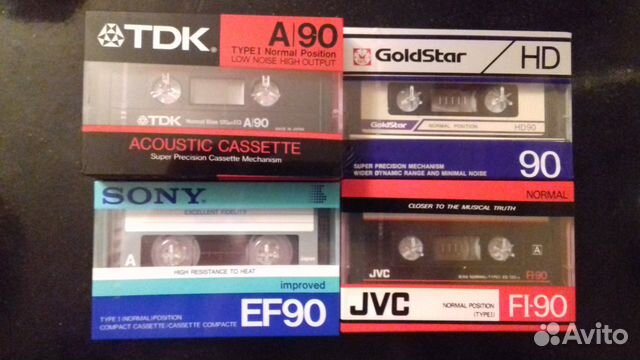 Аудиокассеты Sony TDK GoldStar JVC новые Аудиокассеты Sony TDK GoldStar JVC новые