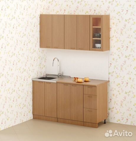 Кухонный гарнитур эконом 1,5м