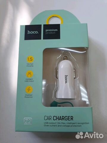 Азу hoco Z2 Single-Port Car Charger USB 1,5A