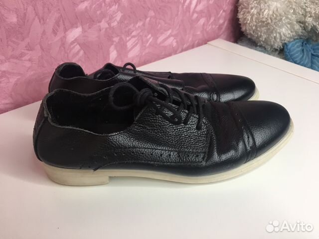 Ботинки кожаные