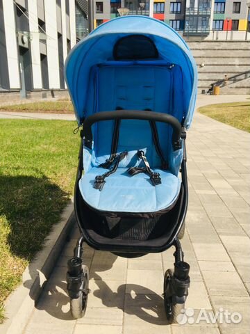 Коляска Valco Baby Snap 4 голубая +летний матрасик