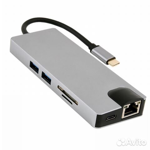 Универсальный переходник 8в1 для порта USB type-C Универсальный переходник 8в1 для порта USB type-C