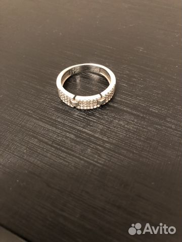 Серебряное кольцо с фианитами