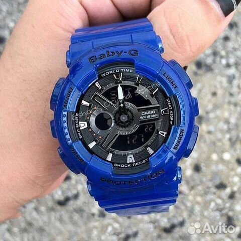 Новые мужские часы g-shock GA-110CR-2A синие Новые мужские часы g-shock GA-110CR-2A синие
