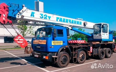 Аренда автокрана 32 т, 25т