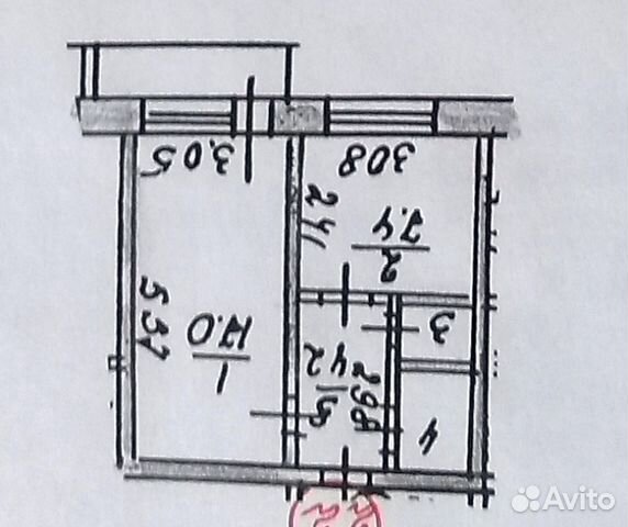 1-к квартира, 33.2 м², 1/5 эт.