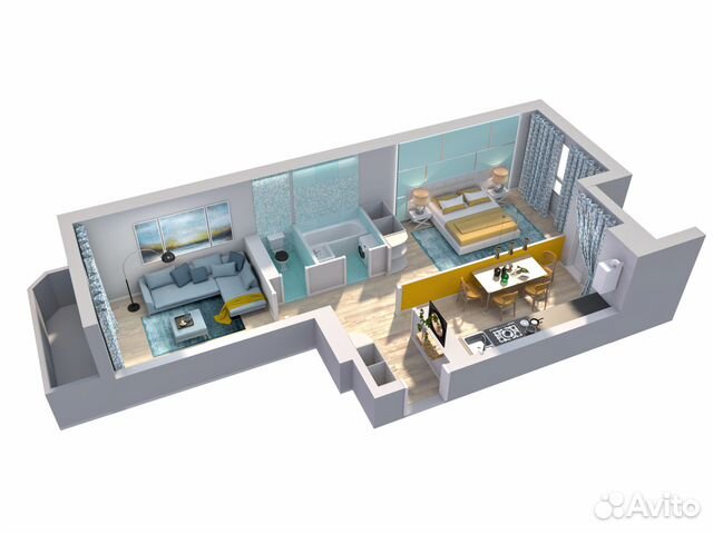 2-к квартира, 66.3 м², 6/17 эт.