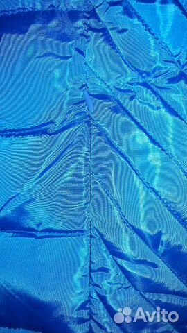 Куртка на синтепоне бирюзовая с капюшоном