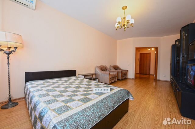 

1-к. квартира, 45 м², 2 кровати