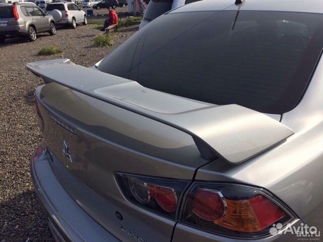 Спойлер Mitsubishi Lancer X серый