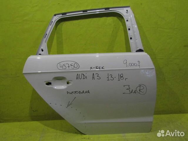 Дверь задняя правая Audi A3 13-18г 45750