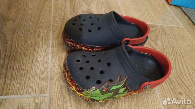 Сабо Crocs размер 27-28 (с10) с подсветкой глаза д Сабо Crocs размер 27-28 (с10) с подсветкой глаза д