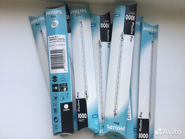 Галогенная лампа philips 1000w R7s