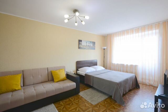 

1-к. квартира, 34 м², 2 кровати