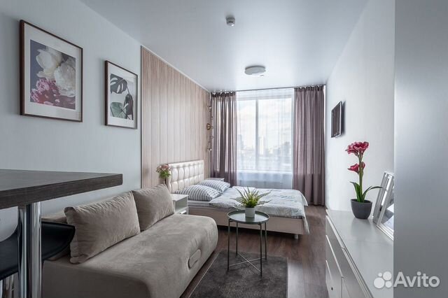 

Квартира-студия, 30 м², 2 кровати